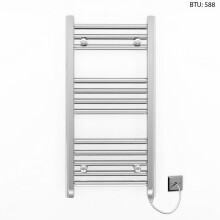 (300 x 700mm (BTU: 588)) Chrome Electric Bathroom Towel Rail Radiator