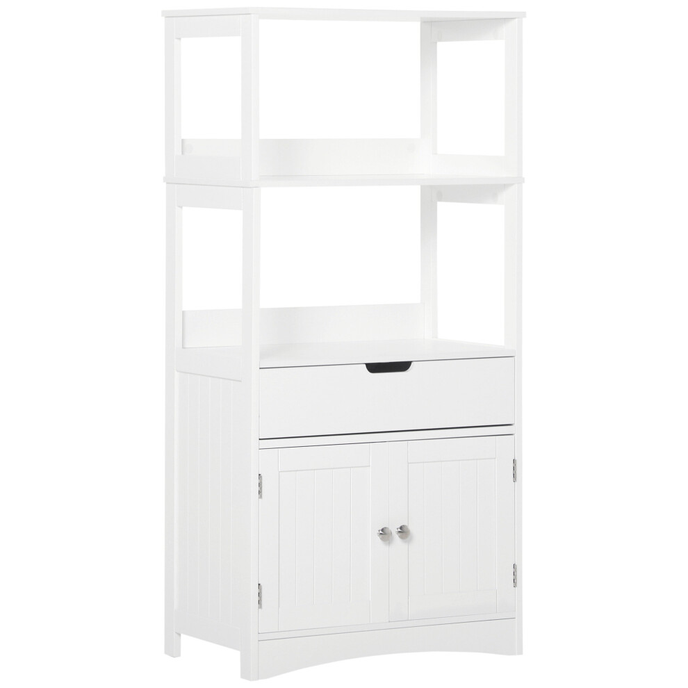 kleankin Bathroom Floor Storage Cabinet Kitchen Sideboard Standing