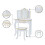 Fantasy Fields By Teamson Gisele Play Dressing Table/Vanity Set LED 4