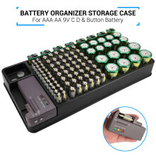 98-Grid Battery Storage Case With Tester