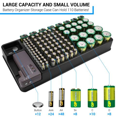 98-Grid Battery Storage Case With Tester 2