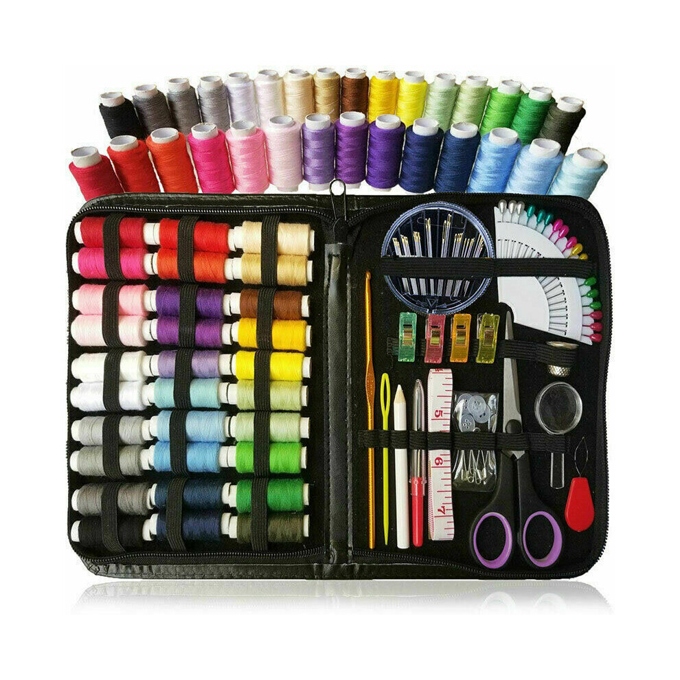 100Pcs Portable Sewing Kit Home Travel Professional Sewing Threads Set