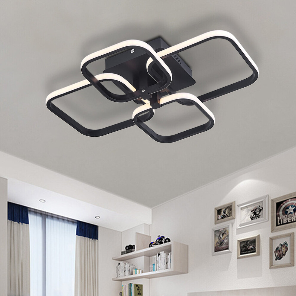 (Dimmable Light) Modern LED Ceiling Light Chandelier Lamp Living Room