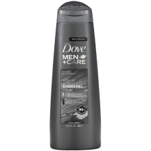 Dove, Men & Care, Shampoo, Purifying, Charcoal & Clay, 355ml