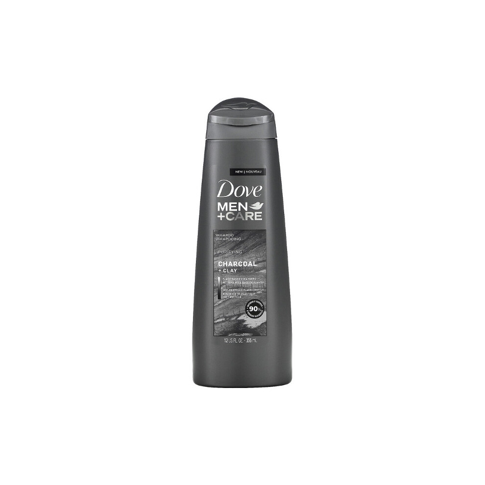 Dove, Men & Care, Shampoo, Purifying, Charcoal & Clay, 355ml