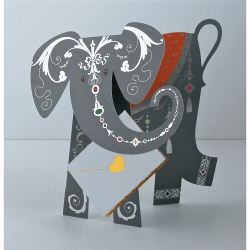 Jem Elephant 3D Greeting Card