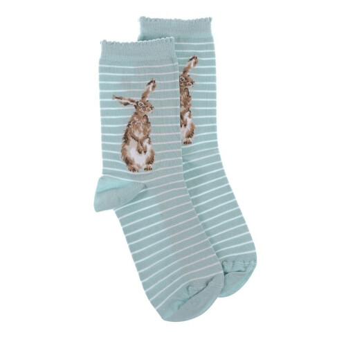Wrendale Super Soft Hare and Beel Bamboo Socks - Wrendale Antibacterial One Size 1