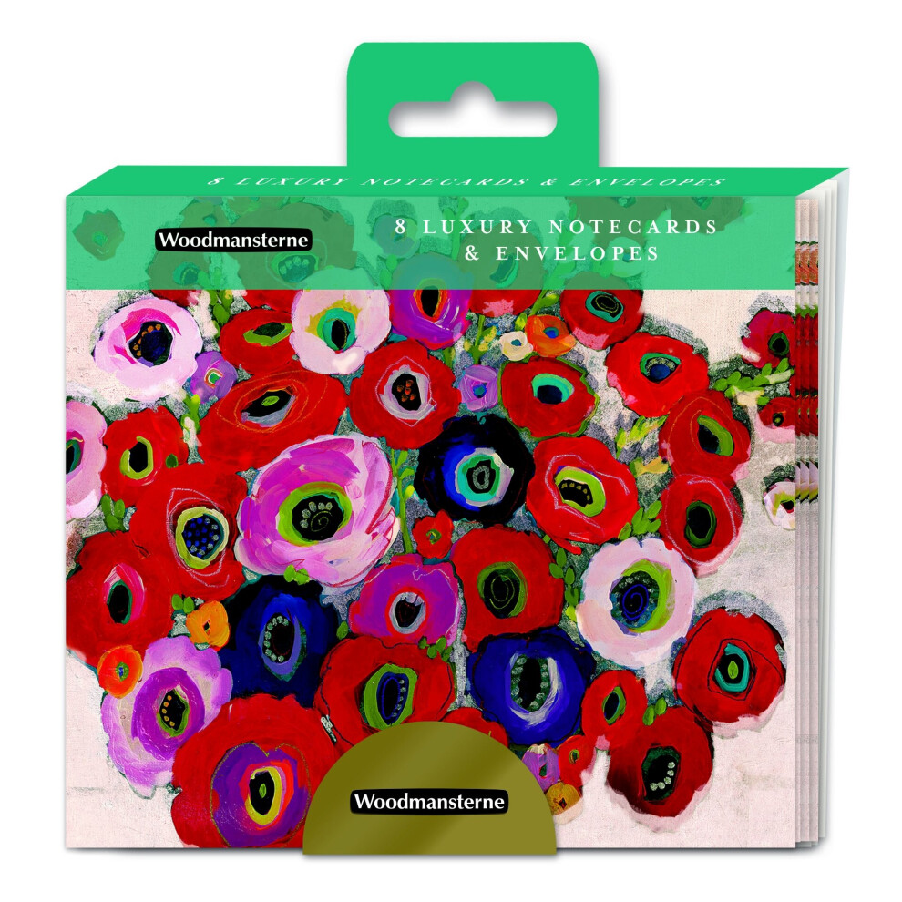 Woodmansterne Beautiful Rose Bouquet Note Card Wallet - 8 Floral Notelets