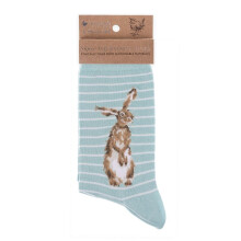 Super Soft Hare and Beel Bamboo Socks - Wrendale Antibacterial One Size
