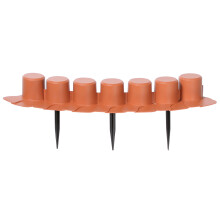 (Terracotta, 24) Palisade Garden Grass Border Wall Fences Edge