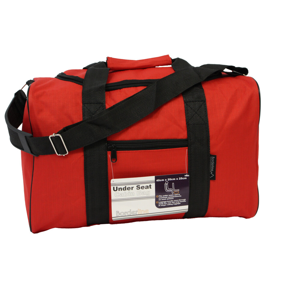 (Red) Borderline Under Seat Lightweight Travel Cabin Bag on OnBuy