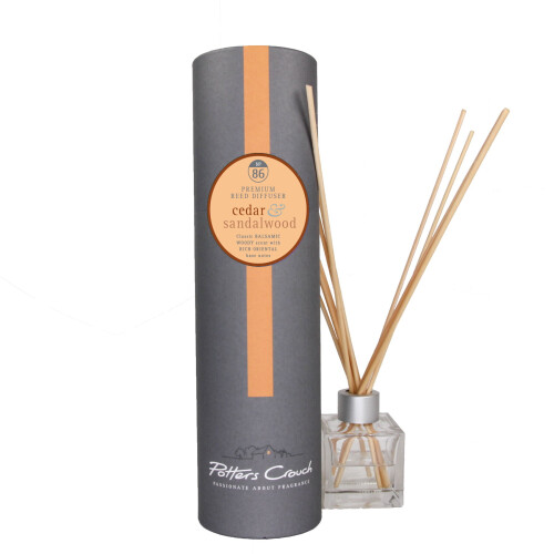 Potters Crouch Premium Home Reed Diffuser - Cedar & Sandalwood No.86