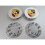 Porsche Wheel Centre Caps - 76mm - Silver 6