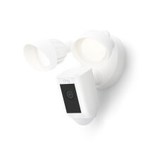 Ring Floodlight Cam Wired Plus - White (8SF1P1-WEU0) 1080p Security Camera with Two-Way Talk &amp; Motion-Activated Floodlights