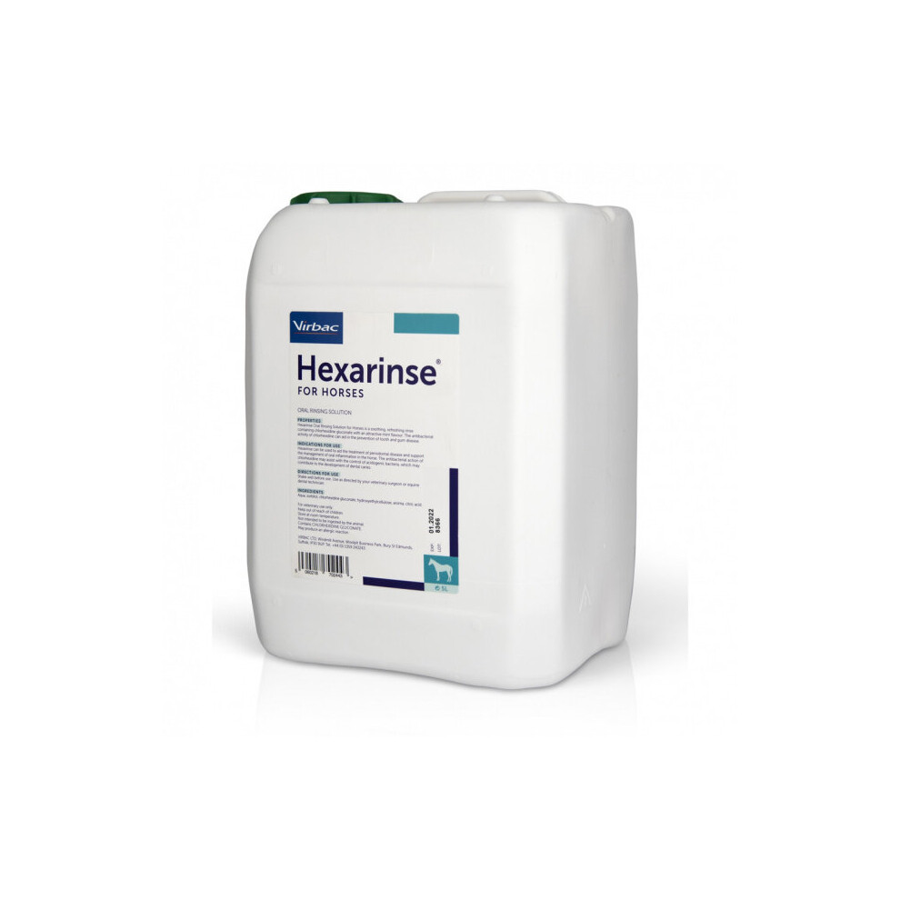 Virbac Hexarinse Horse 5L Oral Rinsing Solution