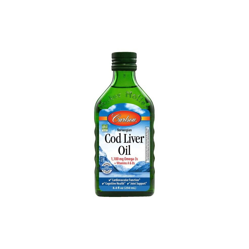 Norwegian Cod Liver Oil, 1100mg Unflavored - 250 ml.
