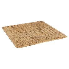 (Square) Natural Handmade Water Woven Trivet Hot Food Tray