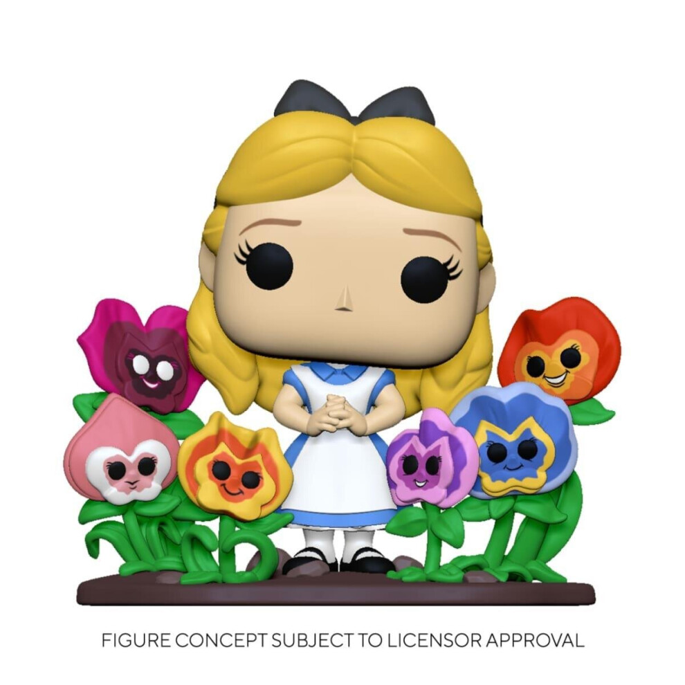 Funko Pop Deluxe: Alice Nel Paese Delle Meraviglie 70 - Alice Nel Paese Delle Meraviglie Con Fiori Multicolore