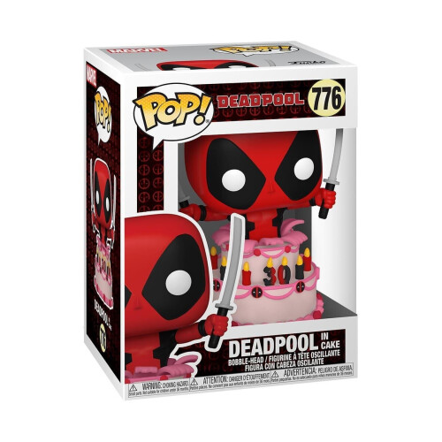 Funko POP Marvel: Deadpool 30th - Deadpool in Cake  Multicolor  Standard