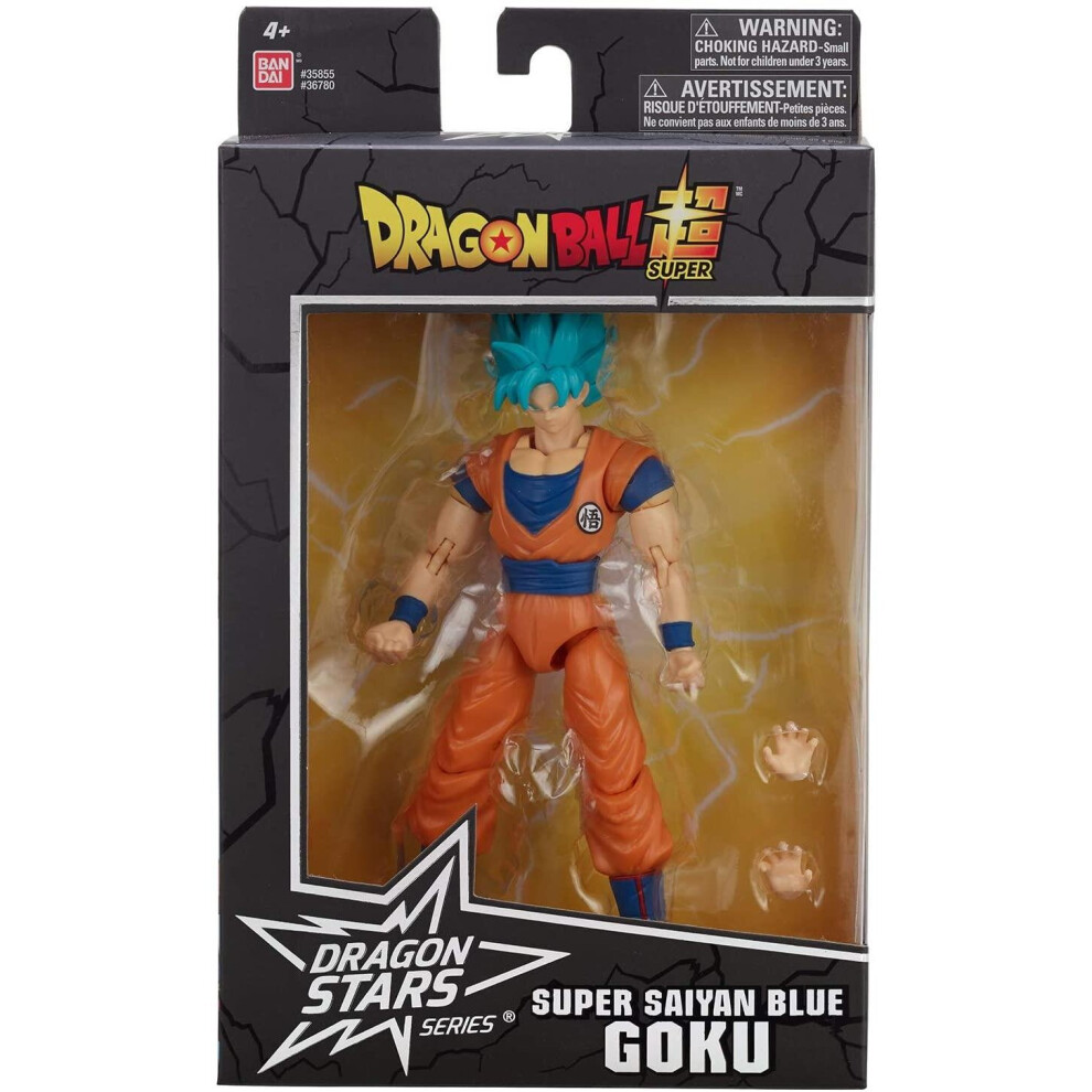 Bandai Dragon Ball: Dragon Stars - Ss Goku Action Figure - Tabletop Miniatures Wargame Blue