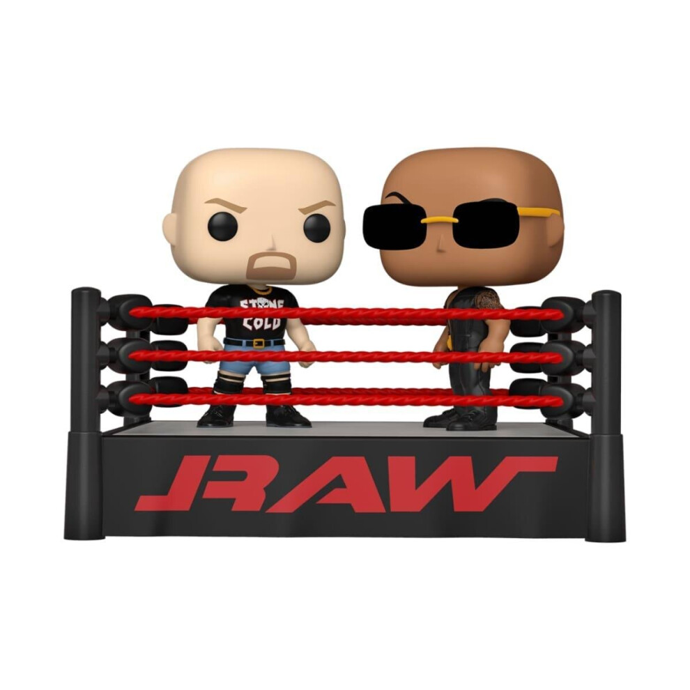 POP! Moment: WWE - The Rock vs Stone Cold in Wrestling Ring