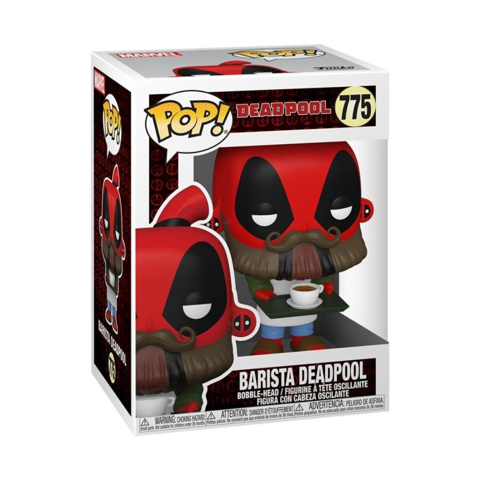 Photos - Action Figures / Transformers Funko POP! Marvel: Deadpool 30th - Coffee Barista Deadpool Brown 