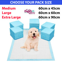 (Extra Large 60cm x 90cm (20 Pads)) HEAVY DUTY LARGE PUPPY TRAINING PET PADS FLOOR WEE PEE TOILET PAD DOG CAT MATS