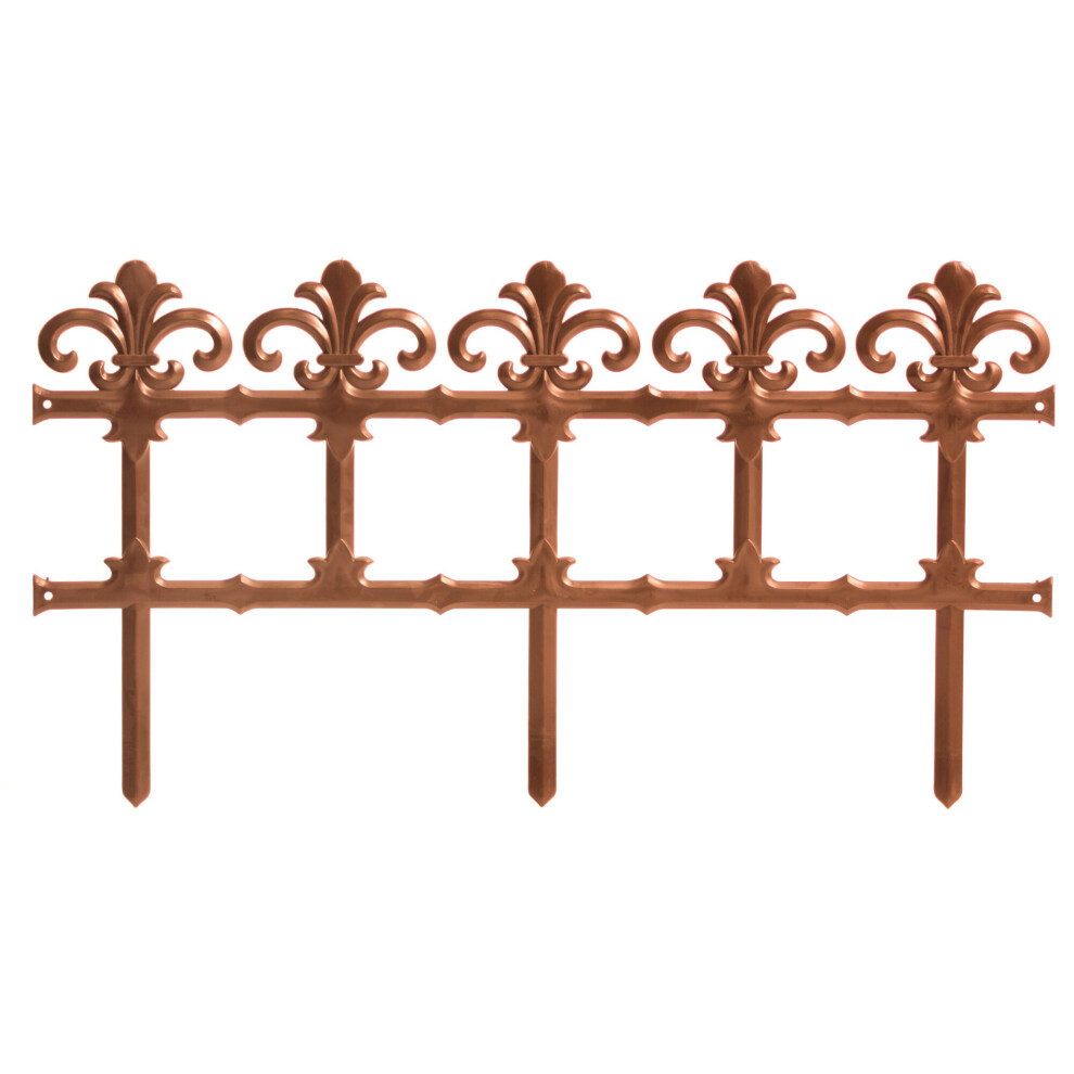 (Terracotta, 6) Plastic Garden Art Grass Lawn Border Fences Edge