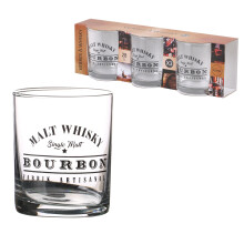 Pack of 3 280ml Beer Whisky Pub High Ball Drinks Shot Glasses Dishwasher Safe