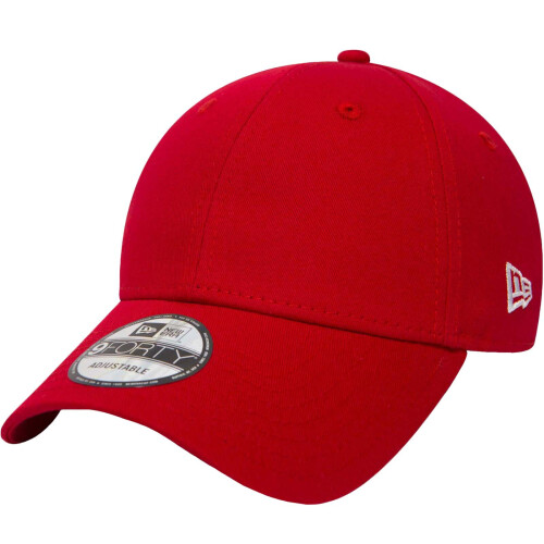 New Era (One Size, Red) New Era Mens 9FORTY Flag Adjustable Fit Basic Baseball Cap Hat