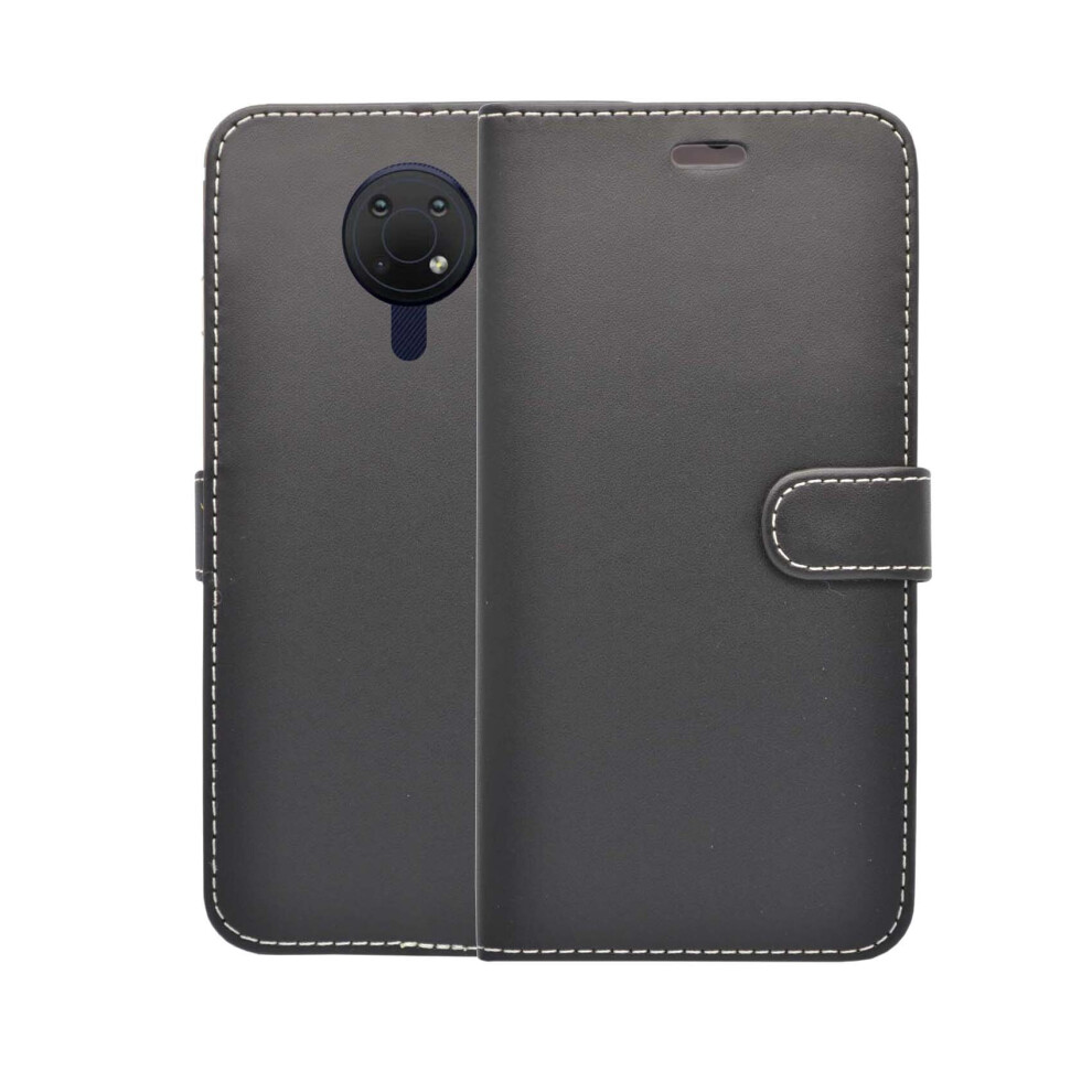 (Black) For Nokia G10 Case Wallet Flip Pu Leather Kickstand Card Holder Phone Cover Black 304063159485