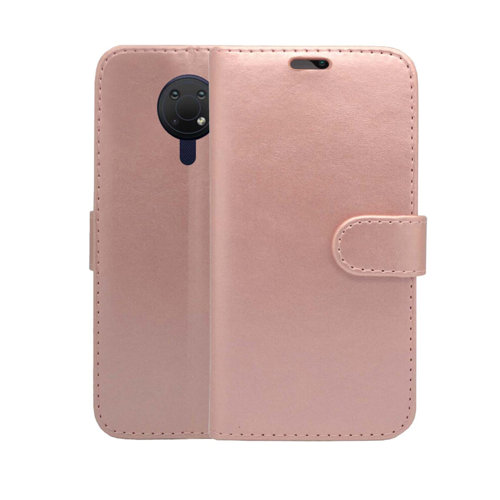 (Rose ) For Nokia G10 Case Wallet Flip Pu Leather Kickstand Card Holder Phone Cover Gold 304063159492