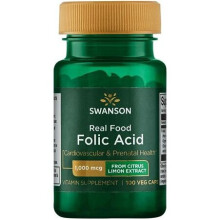 Swanson, Echte Nahrung Folsäure, 1.000 mcg, 100 Veggie-Kapseln