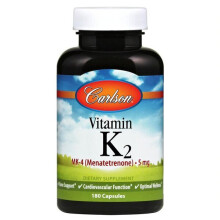 Carlson, Vitamine K2, MK-4 (Ménatetrénone), 5 mg, 180 Gélules