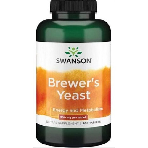 Swanson, Bierhefe, 500 mg, 500 Tabletten (250 mg pro Tablette)