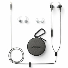 Bose SoundSport In-Ear Headphones for Apple Devices - Charcoal Black - Refurbished