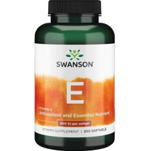 Natürliches Vitamin E-400 IU 250 Weichkapseln Swanson Health Products