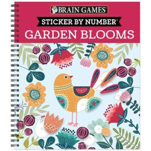 Brain Games  Sticker by Number Garden Blooms