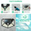 100LED Solar Powered PIR Motion Sensor Light Outdoor Garden Wall Light Bright UK 4