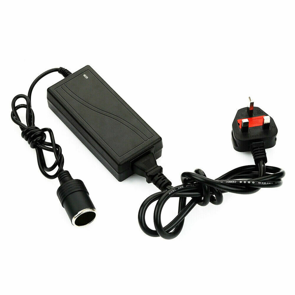 Cigarette Lighter Converter Car Charger UK Plug for Cool Boxes TV's