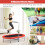 Costway Double Trampoline Foldable Jumping Fitness w/Adjustable Handrail Oval 10