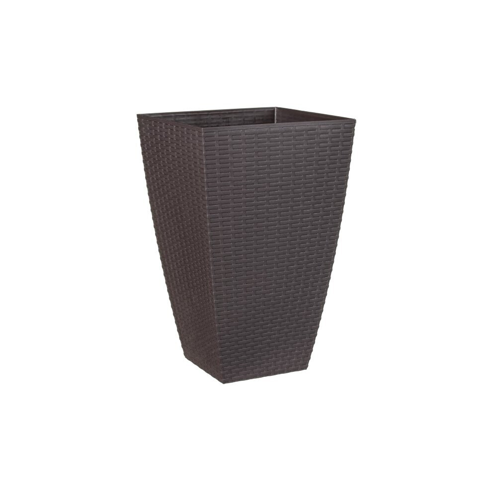 Rattan Effect Planter 55m For Adding Some Style To Your Garden- Brown