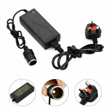 60W DC Adaptor Cigarette Lighter Converter Car Charger UK Plug