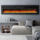 Living And Home (Black) 50 Inch Insert/Wall Mounted LED Electric Fireplace 2