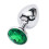 Gioco in acciaio inossidabile con gioiello, colore verde, 3 pezzi 1