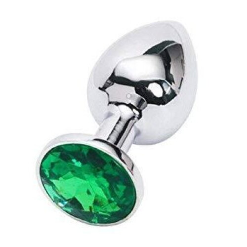 Gioco in acciaio inossidabile con gioiello, colore verde, 3 pezzi
