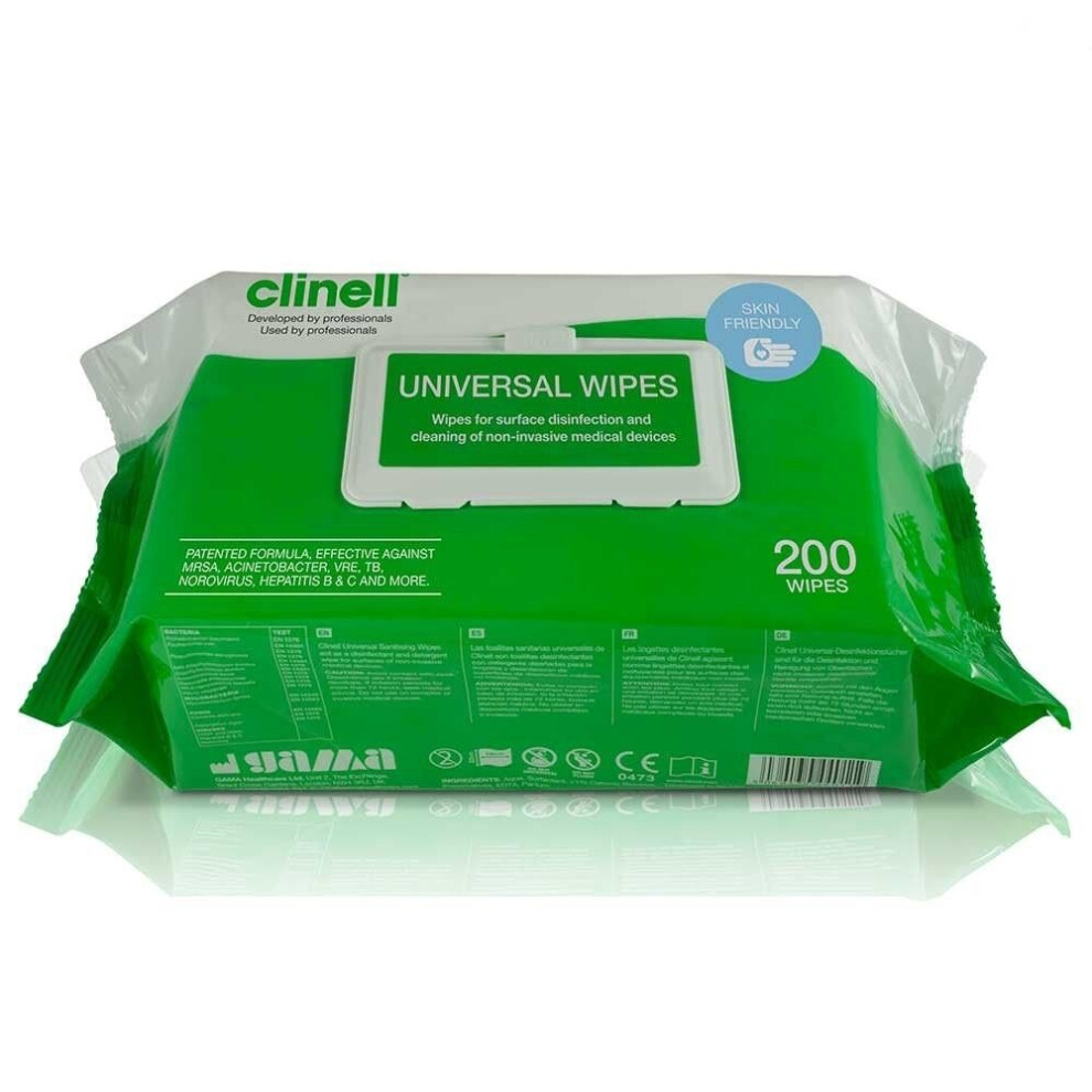 Clinell Universal Multi Purpose Sanitising ~ 6 x 200