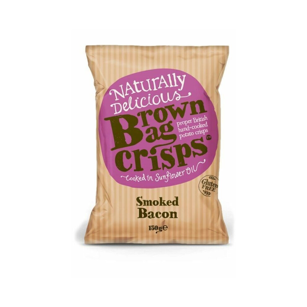 Brown Bag Crisps - Smoked Bacon Crisps (10 x 150g)