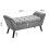 Living And Home (Grey) Ottoman Bed End Sofa Couch Chair Footstool 6
