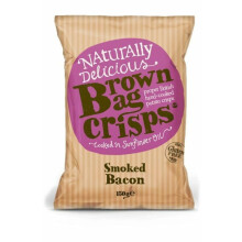 Brown Bag Crisps - Smoked Bacon Crisps (20 x 40g)